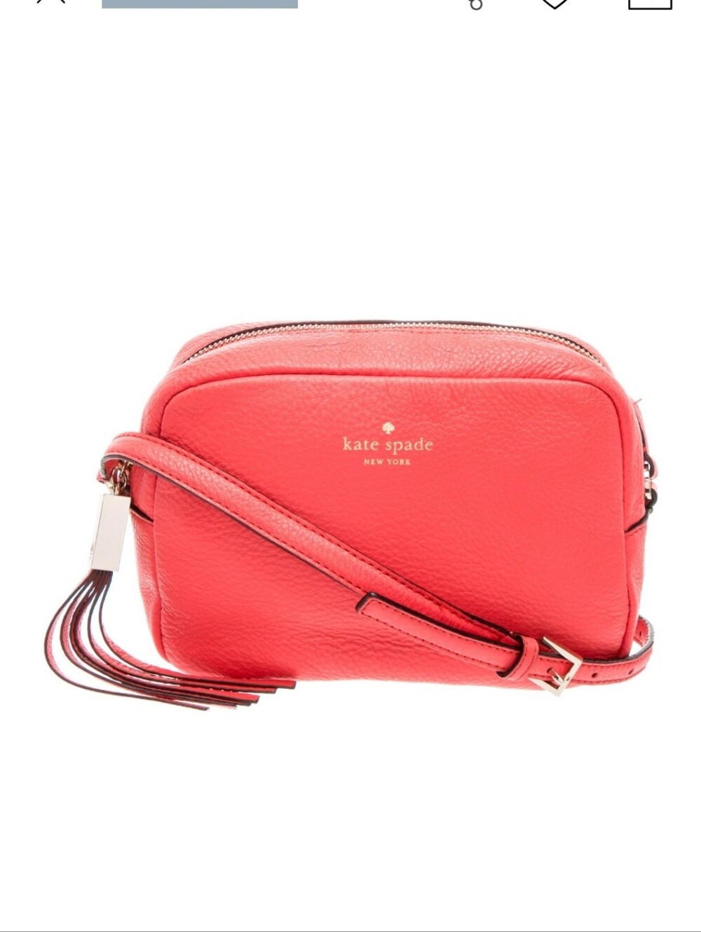 Kate Spade Neon Coral Camera Bag